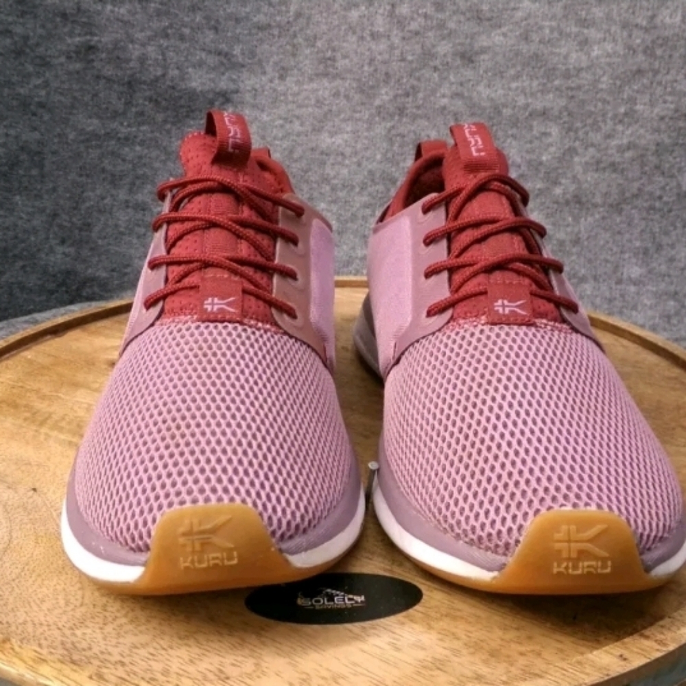 KURU Pink and Red Athletic Shoes with Breathable Knit Upper